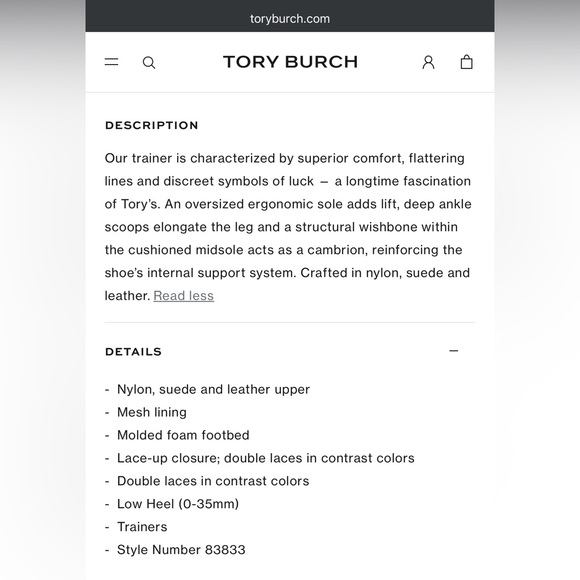 Tory Burch GOOD LUCK TRAINER - Picture 9 of 9